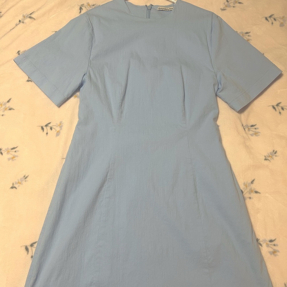 Abercrombie & Fitch Light Blue Midi Dress